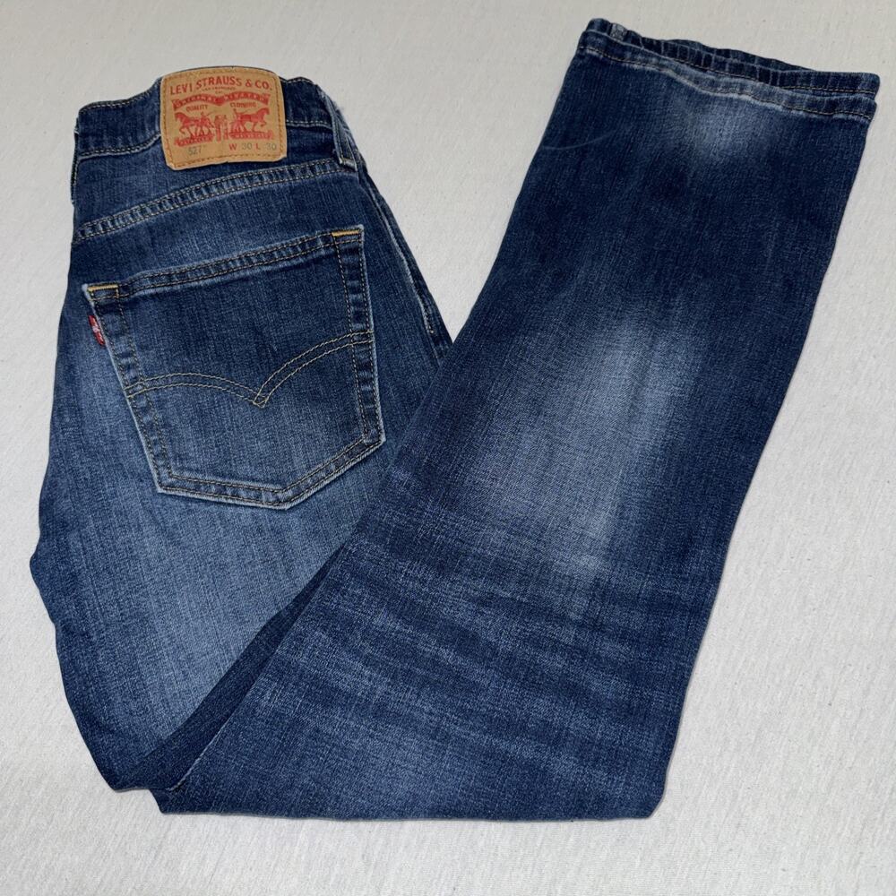 Levis 527 Low Boot Cut Jeans Mens 33x30 Denim Pants Excellent Condition